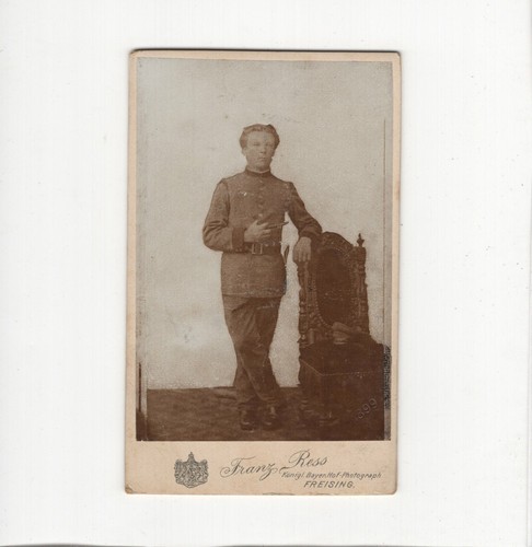 Cdv foto soldat - soldat, freising