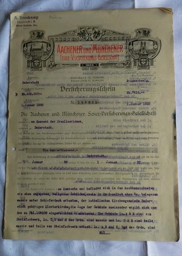 Alte policen taxen aachener - ,