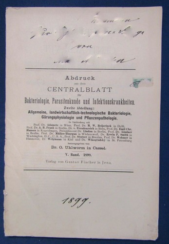 Abdruck aus dem - , centralblatt