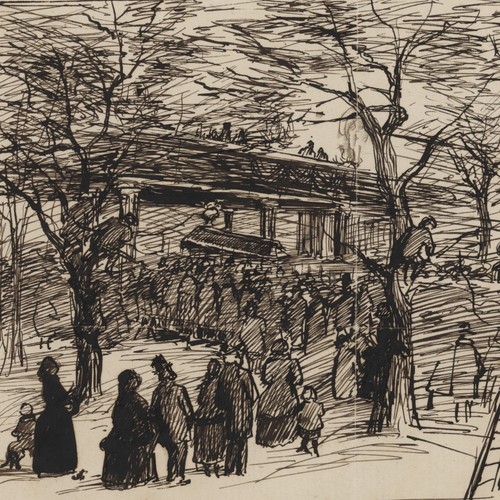 Trauerzug wilhelm zeichnung - trauerzug,