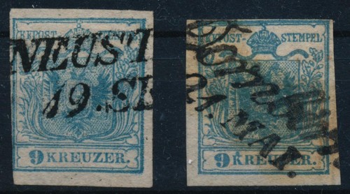 österreich 1850 2marke beide - Österreich, 2marke:beide