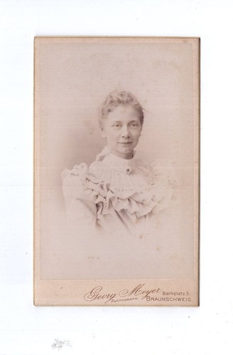 Cdv foto damenportrait mit - cdv,