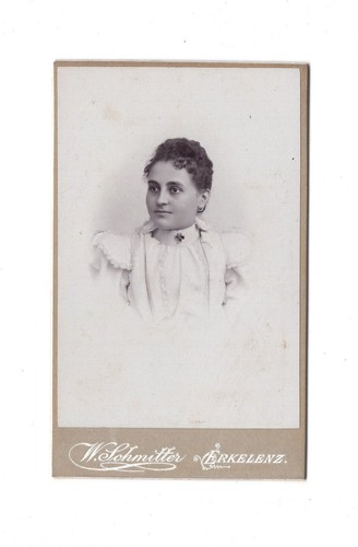 Cdv foto damenportrait mit - foto,