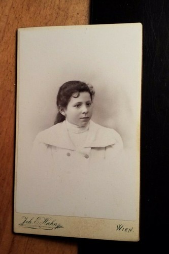 Mädchen portrait 1899 cdv - mädchen, /