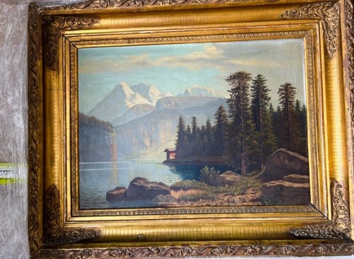 Antik ölgemälde 1872 - antik, alpine