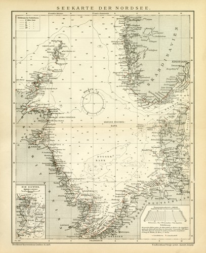 Nordsee seekarte historische - nordsee,