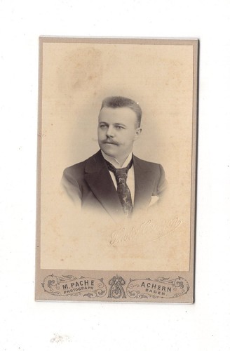 Cdv foto herrenportrait mit - foto,