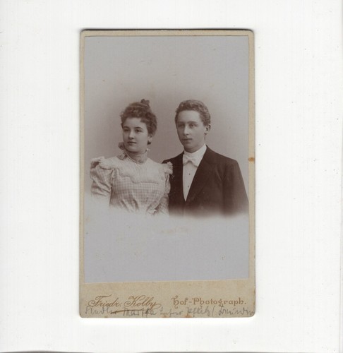 Cdv foto feines paar - cdv,