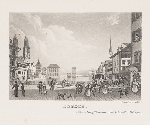 Züricher straßenszene sst - züricher,